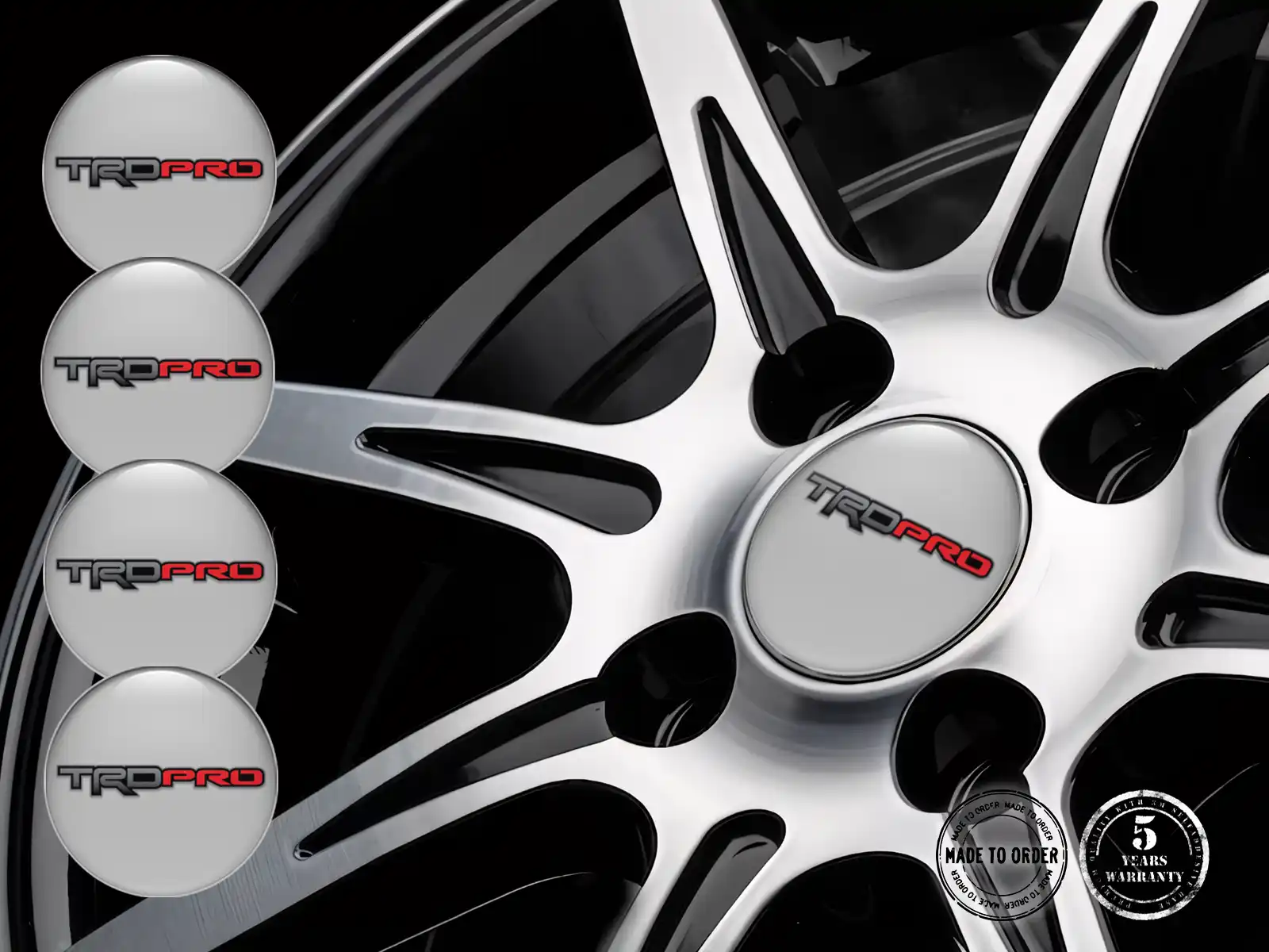 Toyota TRD Silikonsticker Professionell Temporal Thrust